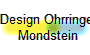 Design Ohrringe 
Mondstein
