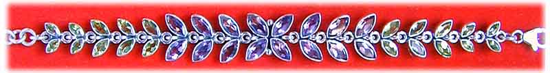 Armband Amethyst/Peridot