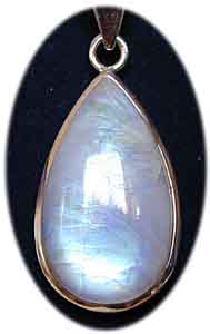 Anhnger Sterling-Silber/Mondstein
