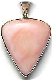 Anhnger Sterling-Silber/pink Opal