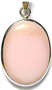 Anhnger Sterling-Silber/pink Opal