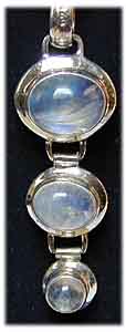 Anhnger Sterling-Silber/Mondstein