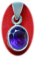 Anhnger Sterling-Silber/Amethyst