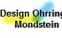 Design Ohrringe 
Mondstein