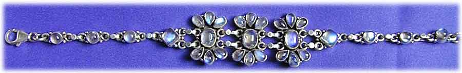 Armband Sterling-Silber/Mondstein