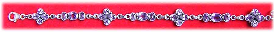 Armband Sterling-Silber/Amethyst