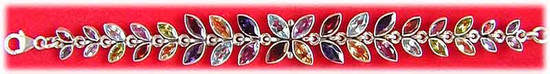 Armband Sterling-Silber/Edelsteine